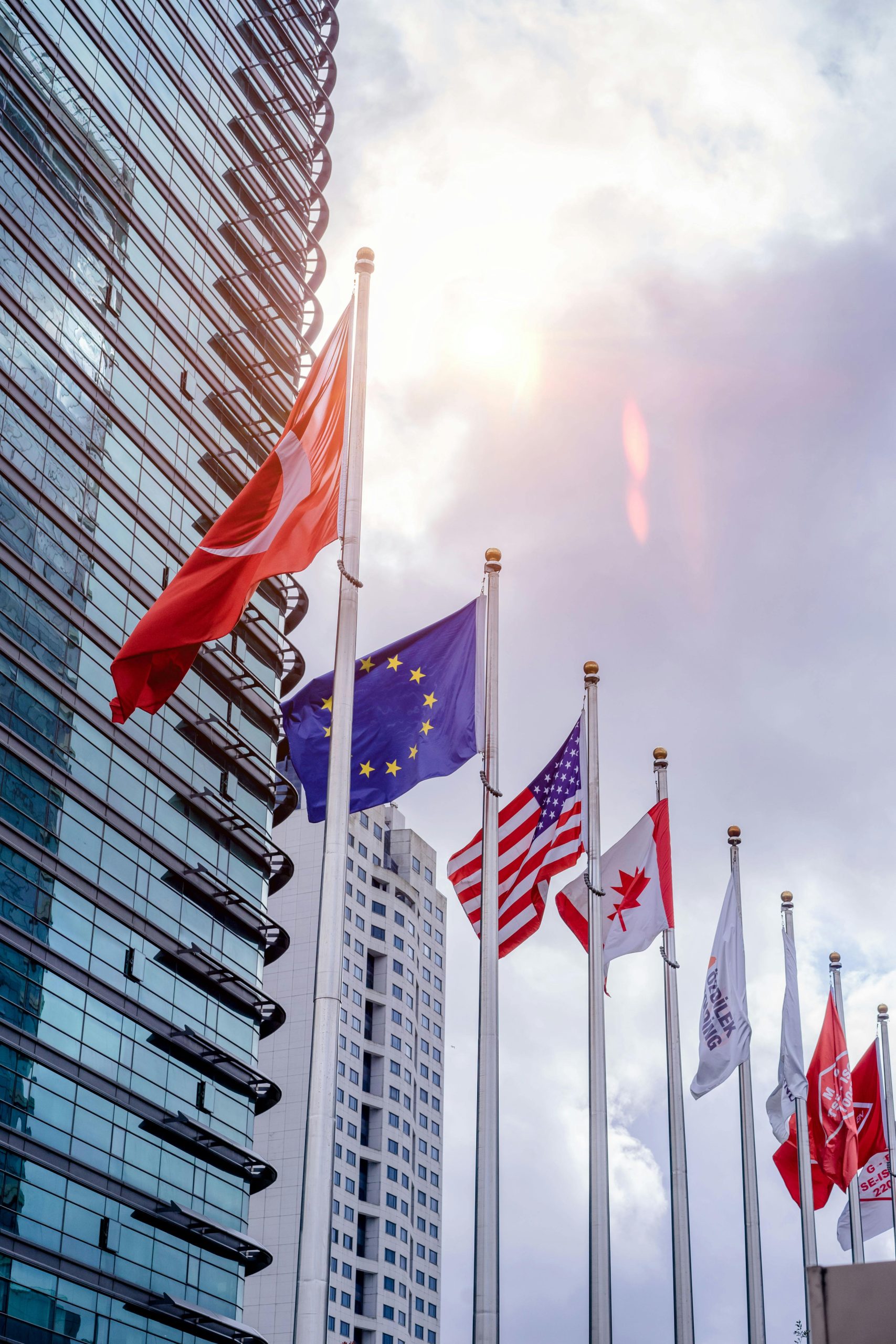 International Flags Canadian Business Trade
